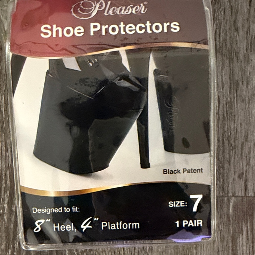 Pleaser Black Patent Shoe Protectors